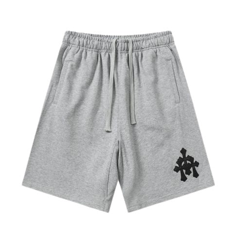 Chrome Hearts 3 patch Grey Shorts